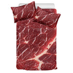 Red Meat Print Duvet Cover Bedding Set