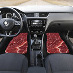 Red Meat Print Front and Back Car Floor Mats