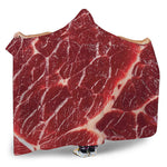 Red Meat Print Hooded Blanket
