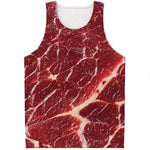 Red Meat Print Men's Tank Top