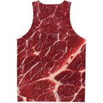 Red Meat Print Men's Tank Top