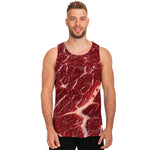 Red Meat Print Men's Tank Top