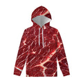 Red Meat Print Pullover Hoodie