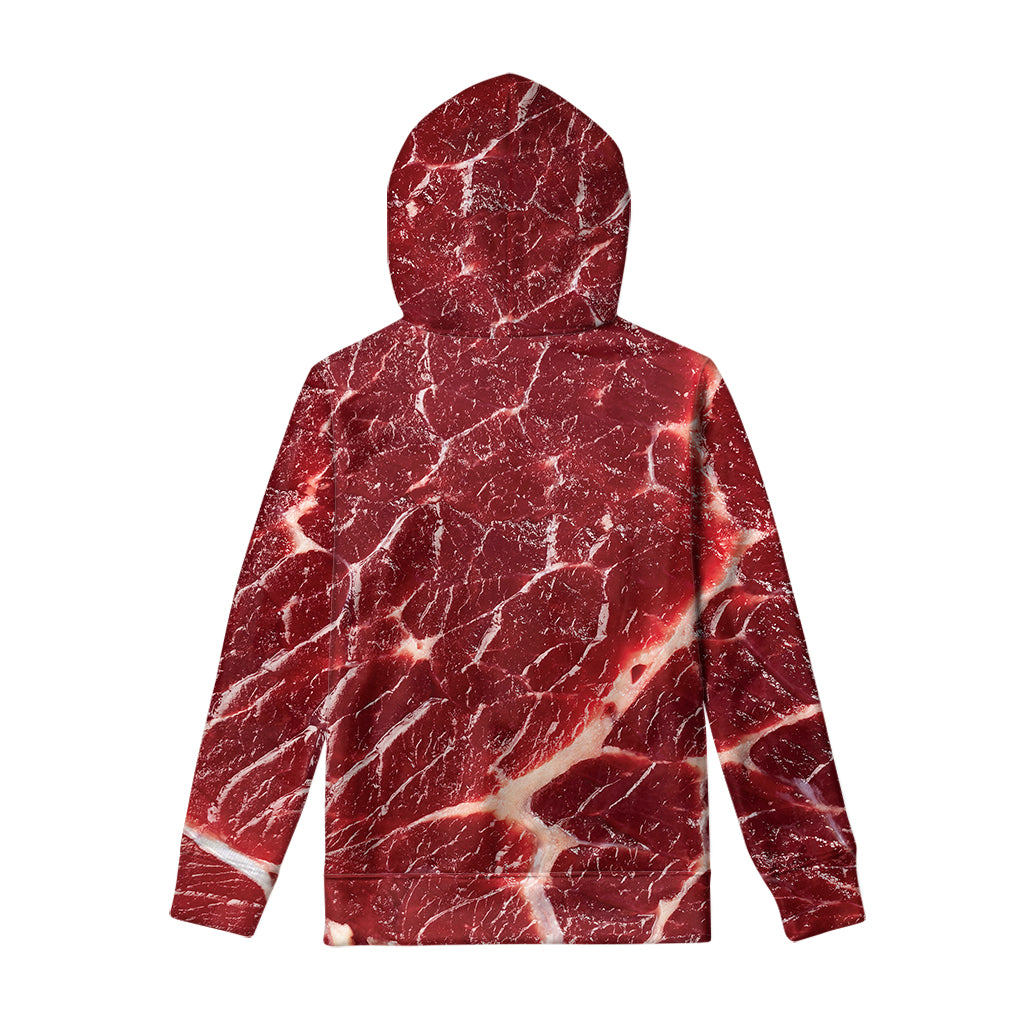 Red Meat Print Pullover Hoodie