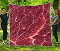 Red Meat Print Quilt