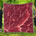 Red Meat Print Quilt