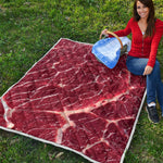 Red Meat Print Quilt