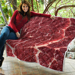 Red Meat Print Quilt
