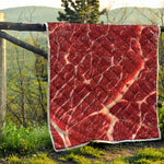 Red Meat Print Quilt