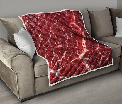 Red Meat Print Quilt
