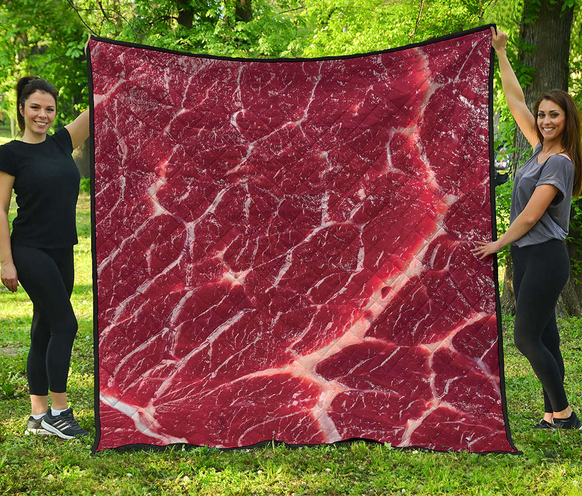 Red Meat Print Quilt