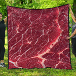 Red Meat Print Quilt