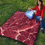 Red Meat Print Quilt