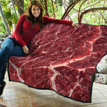 Red Meat Print Quilt