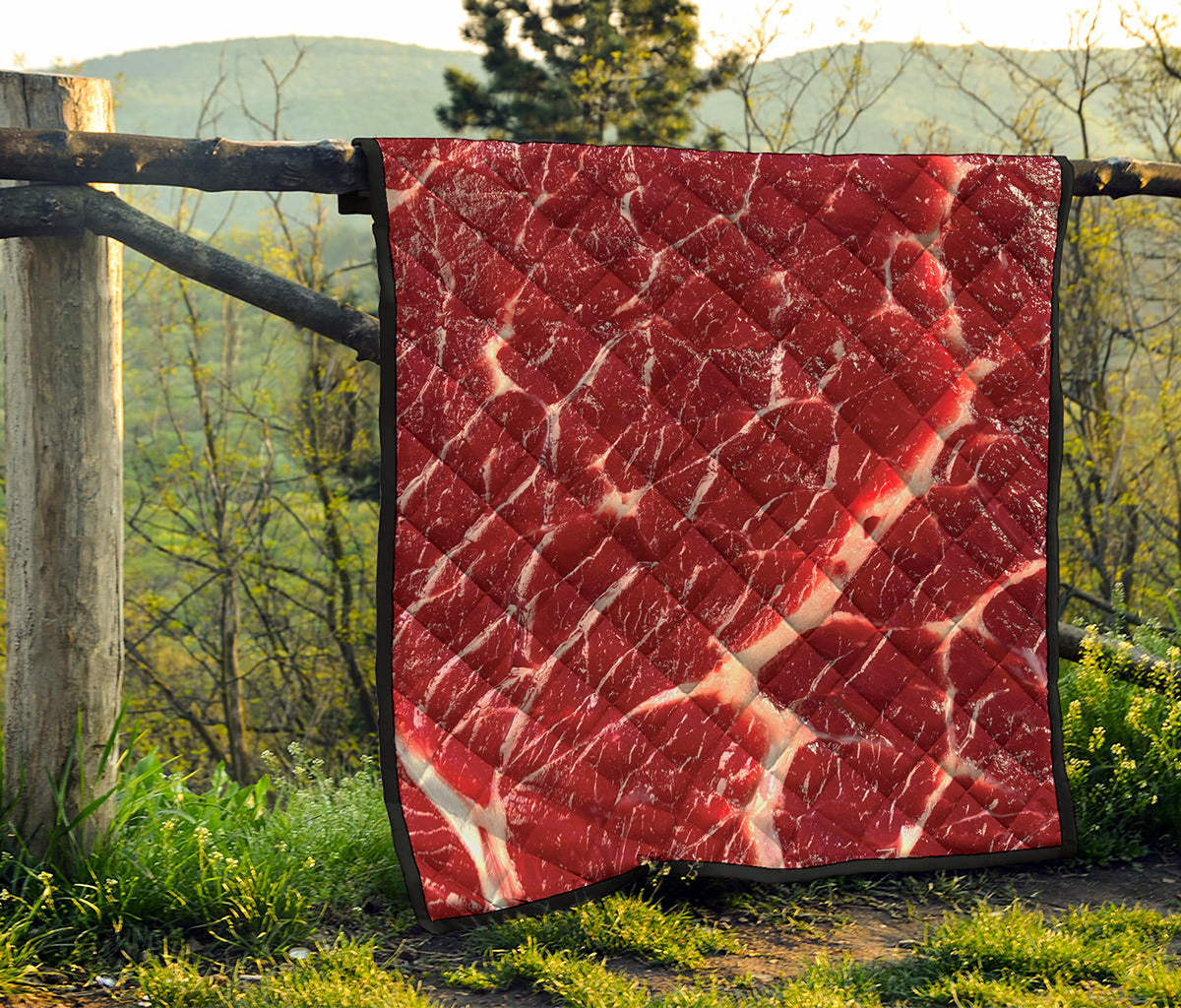 Red Meat Print Quilt
