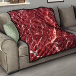 Red Meat Print Quilt