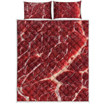 Red Meat Print Quilt Bed Set