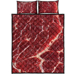 Red Meat Print Quilt Bed Set