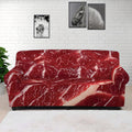 Red Meat Print Sofa Cover
