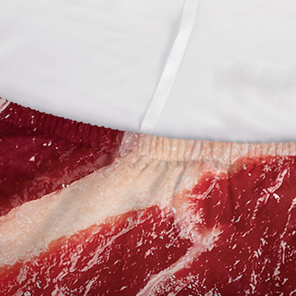 Red Meat Print Sofa Cover