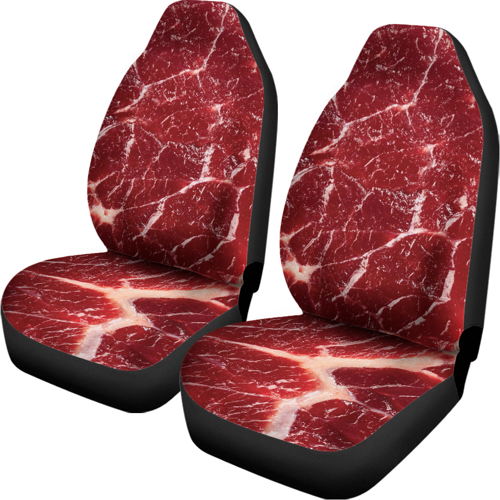 Red Meat Print Universal Fit Car Seat Covers