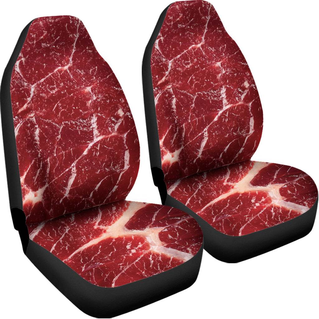Red Meat Print Universal Fit Car Seat Covers