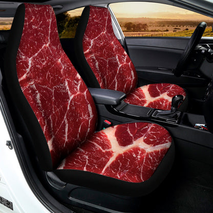 Red Meat Print Universal Fit Car Seat Covers