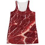 Red Meat Print Women's Racerback Tank Top