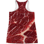 Red Meat Print Women's Racerback Tank Top