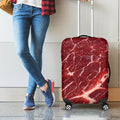 Red Meat Print Luggage Cover