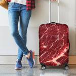 Red Meat Texture Print Luggage Cover