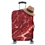 Red Meat Texture Print Luggage Cover