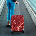 Red Meat Texture Print Luggage Cover