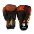 Red Moon Howling Wolf Print Boxing Gloves