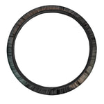 Red Moon Howling Wolf Print Car Steering Wheel Cover