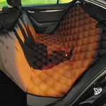 Red Moon Howling Wolf Print Pet Car Back Seat Cover