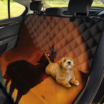 Red Moon Howling Wolf Print Pet Car Back Seat Cover