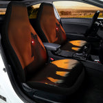Red Moon Howling Wolf Print Universal Fit Car Seat Covers