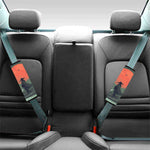 Red Moon Samurai Print Car Seat Belt Covers