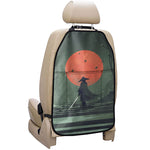 Red Moon Samurai Print Car Seat Organizers