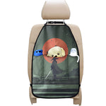 Red Moon Samurai Print Car Seat Organizers