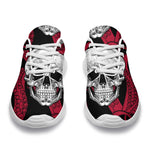 Red Octopus Skull Pattern Print Sport Shoes GearFrost