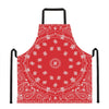 Red Paisley Bandana Print Apron