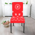 Red Paisley Bandana Print Dining Chair Slipcover