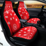 Red Paisley Bandana Print Universal Fit Car Seat Covers