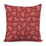 Red Paisley Pattern Print Pillow Cover
