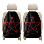 Red Pentagram Symbol Print Car Seat Organizers