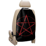Red Pentagram Symbol Print Car Seat Organizers
