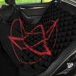 Red Pentagram Symbol Print Pet Car Back Seat Cover
