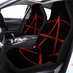 Red Pentagram Symbol Print Universal Fit Car Seat Covers